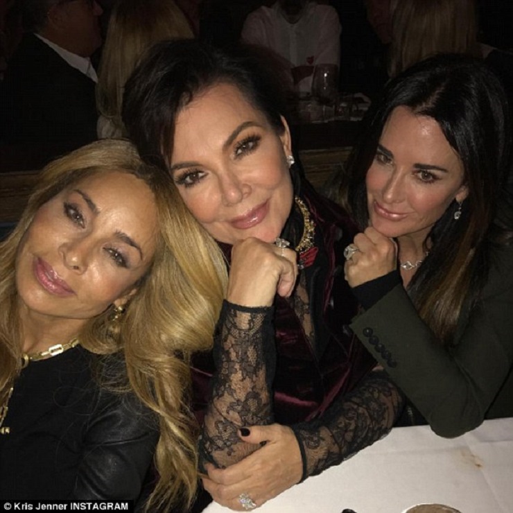 Kris Jenner joined by Kyle Richards and Faye Resnick at Hollywood Hotspot