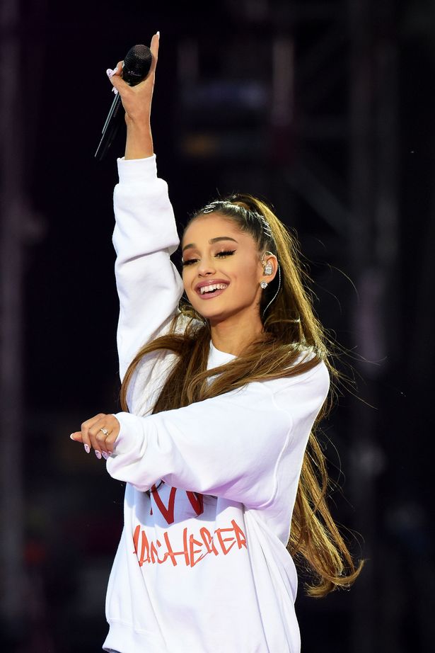 Ariana Grande engaged? Singer flashes sparkler at One Love Manchester supported by boyfriend Mac Miller