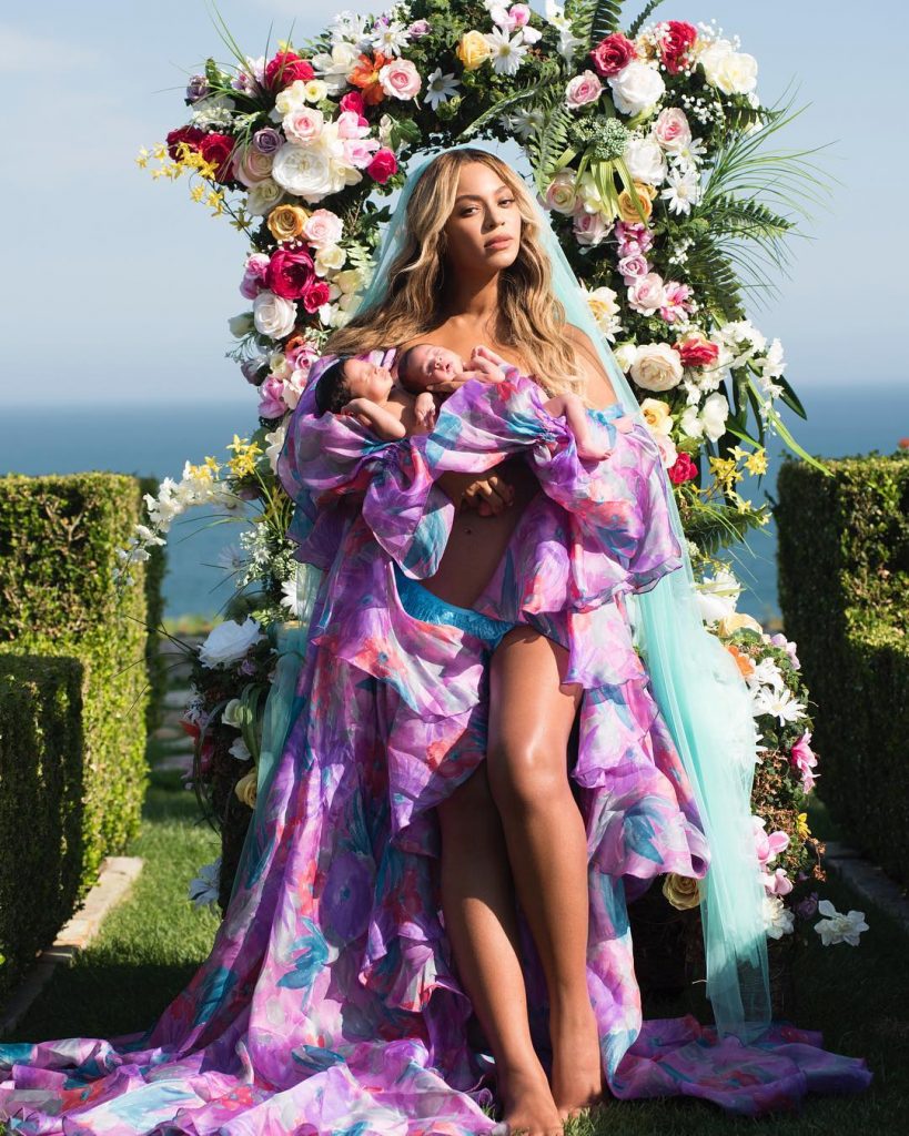 Beyonce shares first picture of precious twins Sir Carter and Rumi as they turn one month old