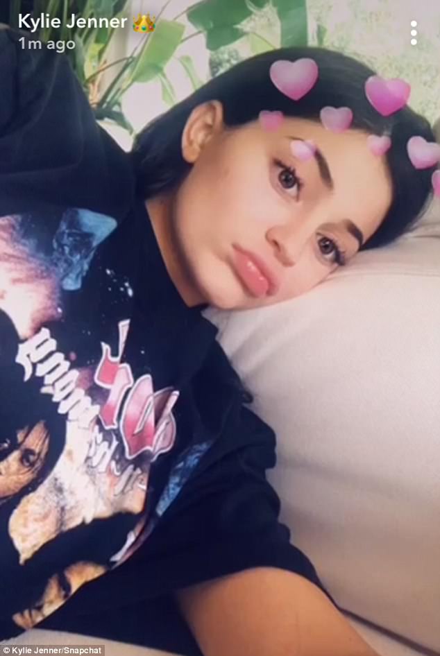 Kylie Jenner goofs around with ‘wife’ Jordyn Woods on Snapchat.