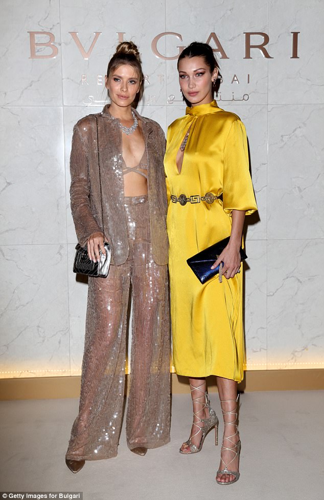 Bella Hadid and Alicia Vikander look flawless at the grand opening of the Bulgari resort in UAE