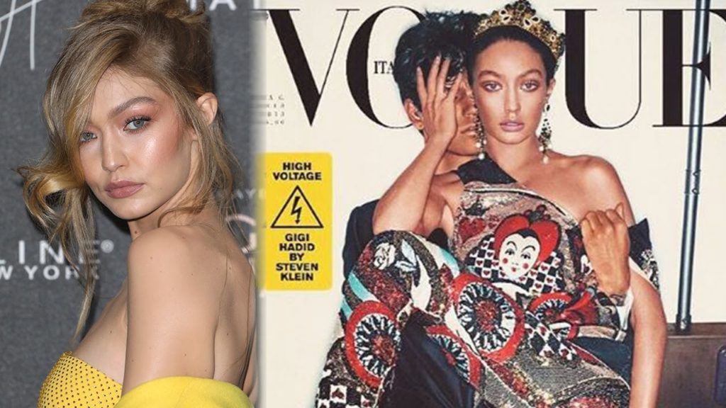 Gigi Hadid ACCUSED of “Black Face” by fans on Vogue Italy Cover