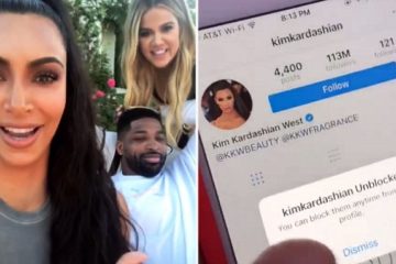 Tristan Thompson UNBLOCKS Kim Kardashian LIVE on Instagram