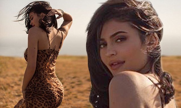 Kylie Jenner posts wild throwback photos in Leopard-print Dress taken before removing lip fillers