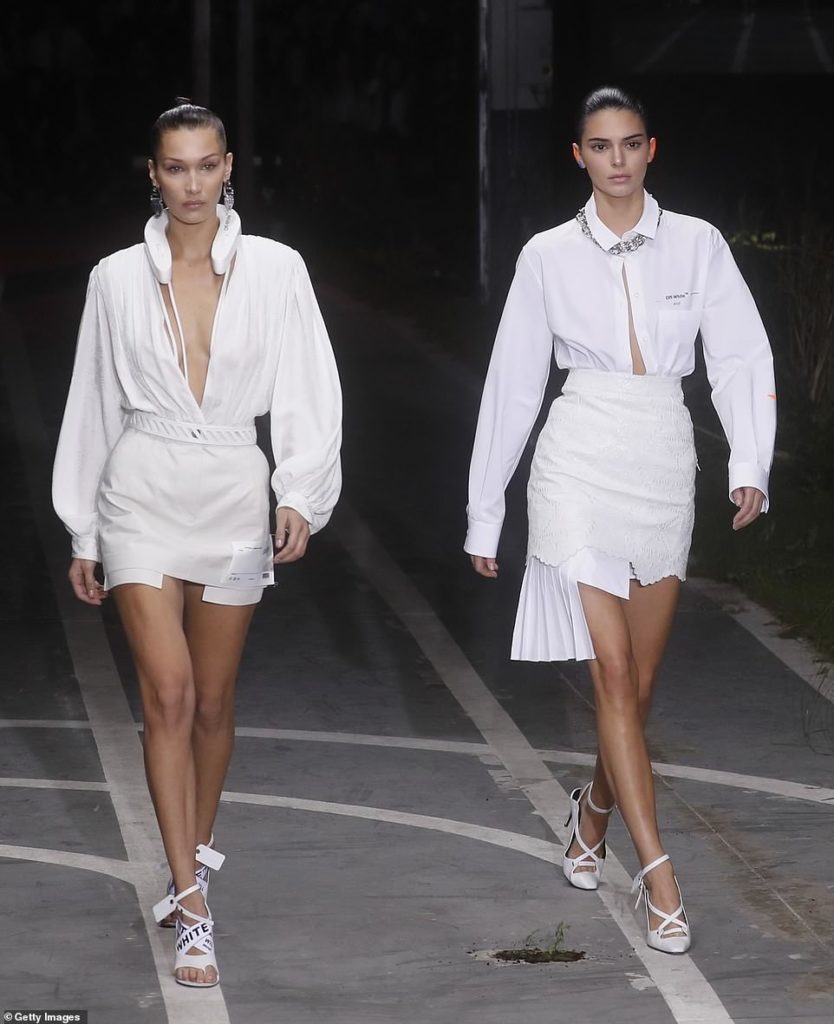 Bella Hadid, Kendall Jenner, Kaia Gerber and more on the runway of Off white