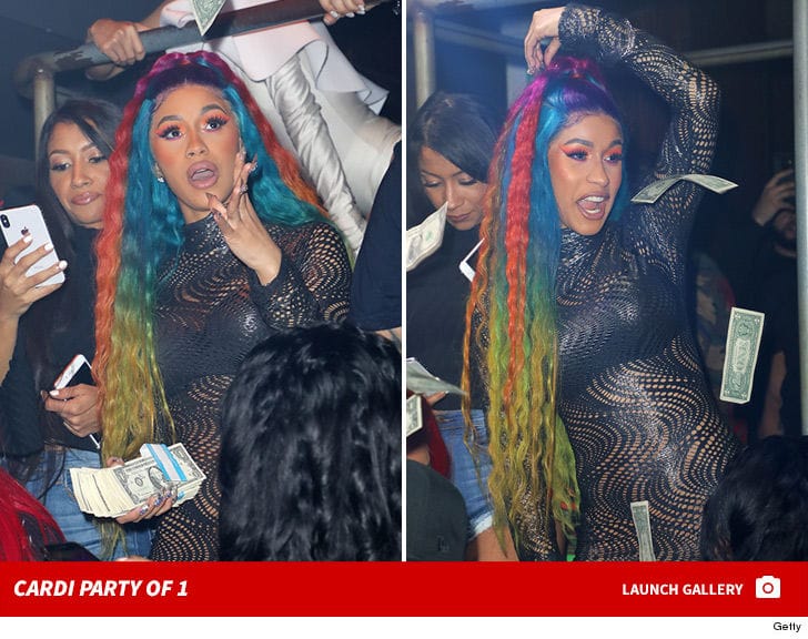 Cardi B Partying and doing Fine after Breakup with Offset