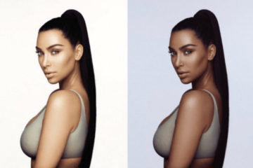 Kim Kardashian accused of Skin Darkening