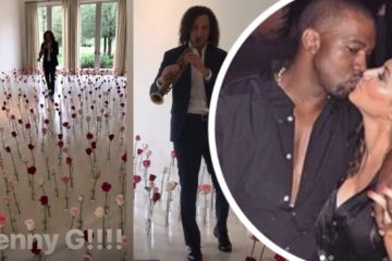 Kim Kardashian delighted when Kanye West decorates their home in roses and has Kenny G perform