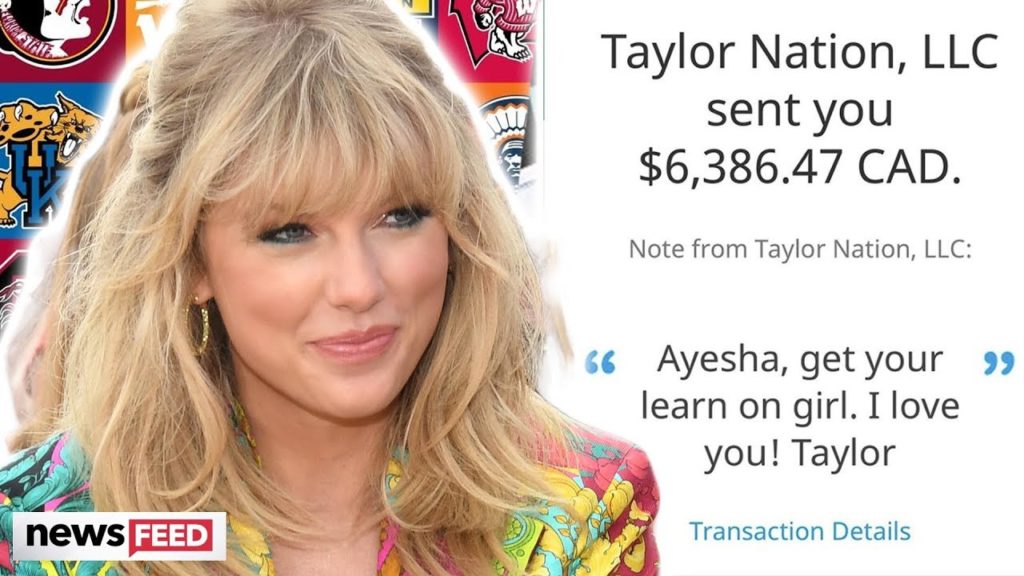 Taylor Swift’s shocking Donation to Fan’s College Tuition!